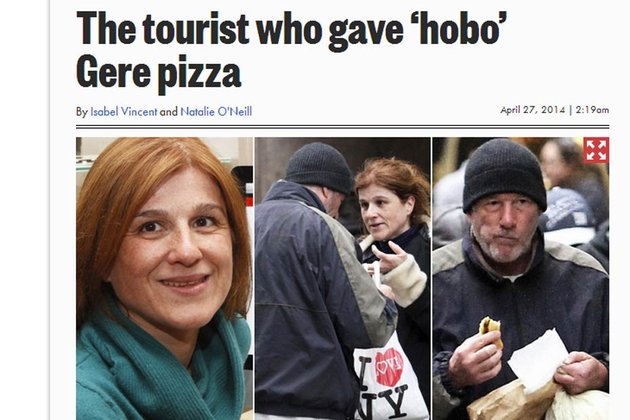 Elle prend Richard Gere pour un clochard et lui offre sa pizza