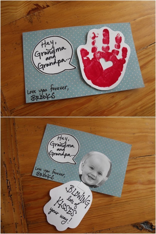 Help your kid make this cute Valentine for their grandparents.